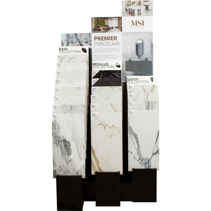 Tile samples at Sunrise Flooring